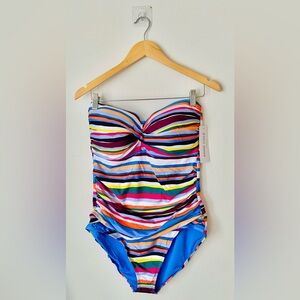 Anne Cole Twist Front Swimsuit Size 16